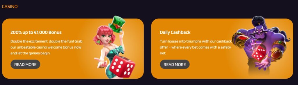 Bonuses At RedDice Casino